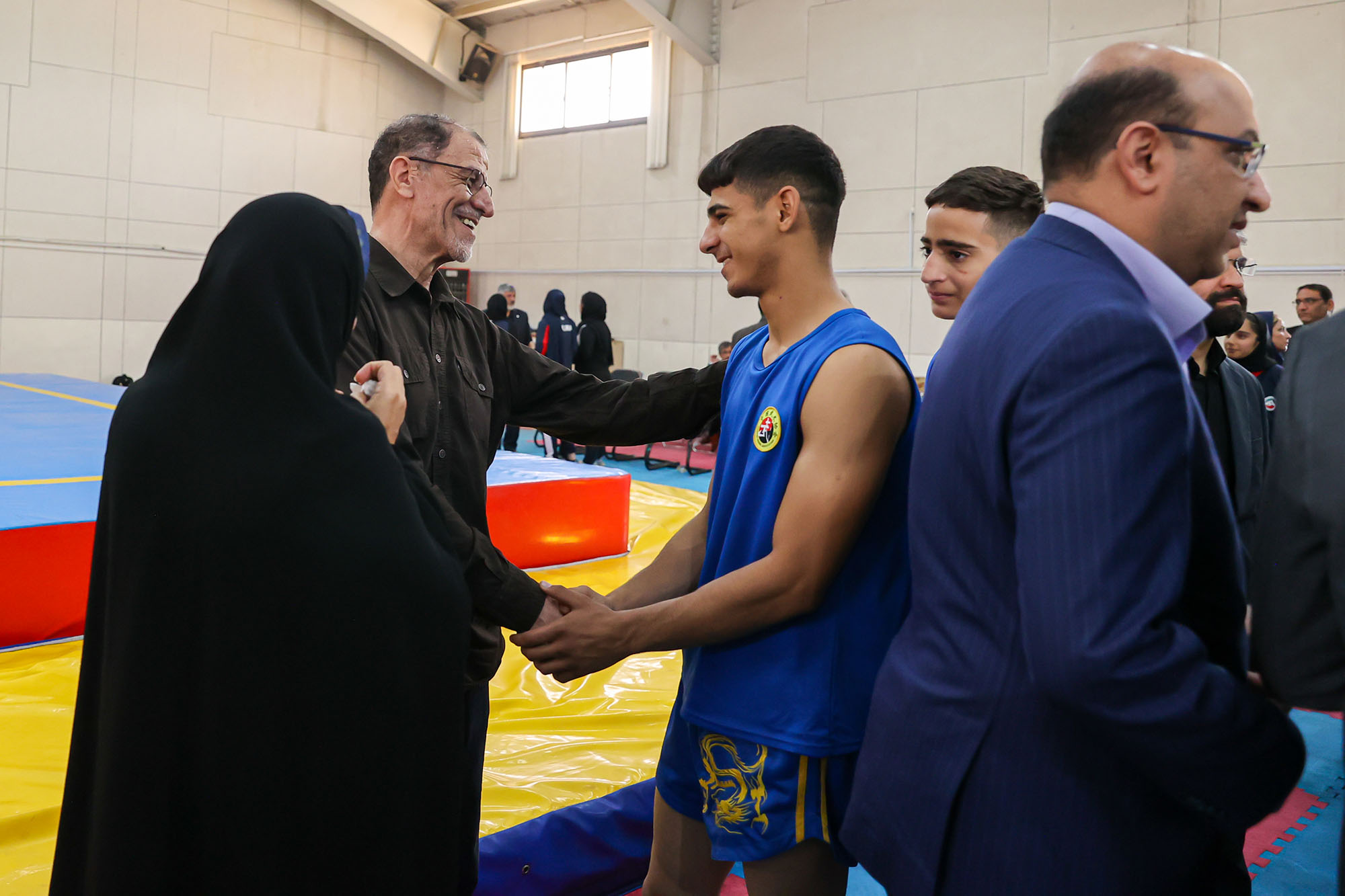 بازدید وزیر ورزش و جوانان و مسولان کمیته ملی المپیک  از اردو تیم ملی ووشو 4