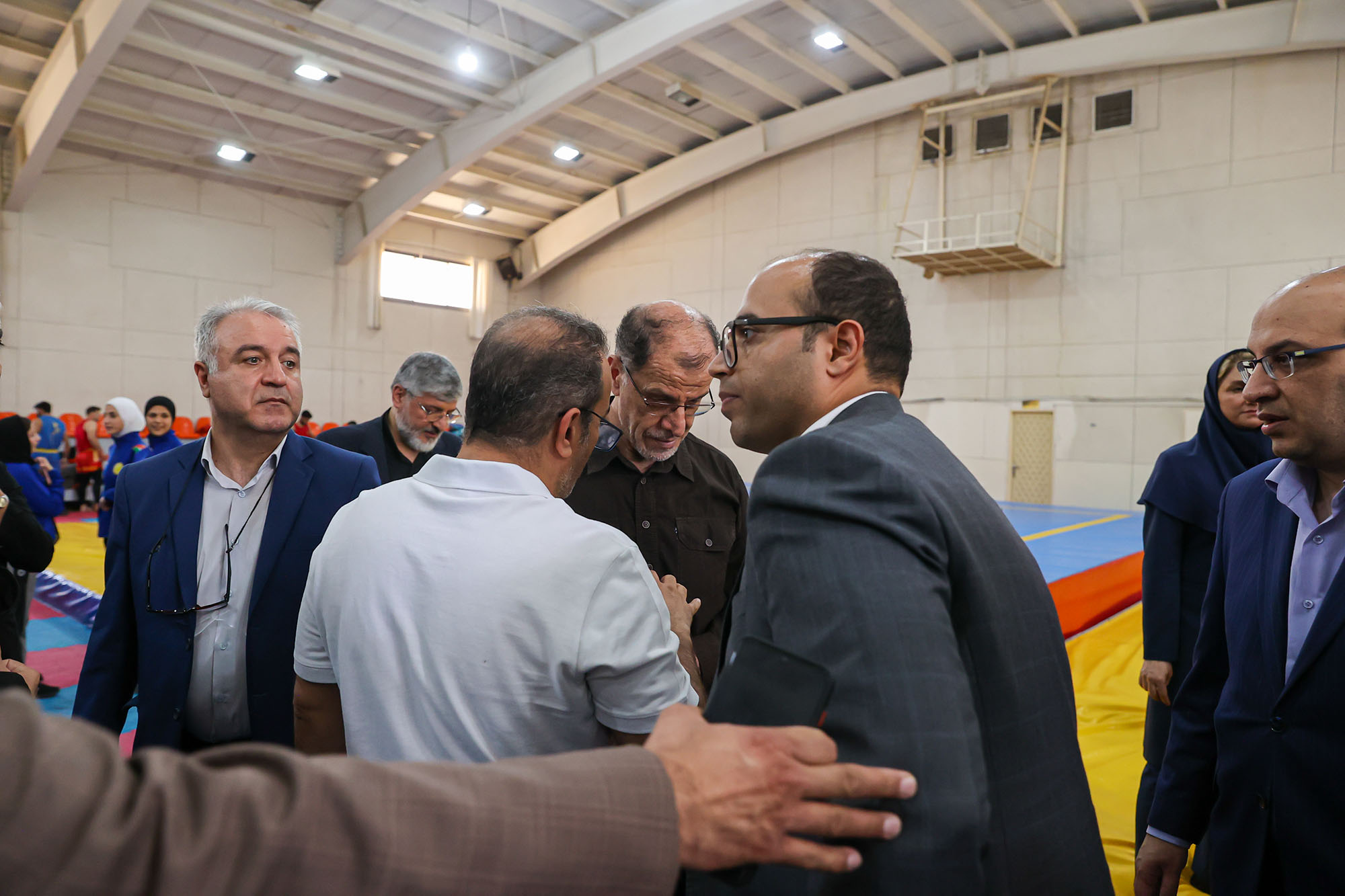 بازدید وزیر ورزش و جوانان و مسولان کمیته ملی المپیک  از اردو تیم ملی ووشو 9