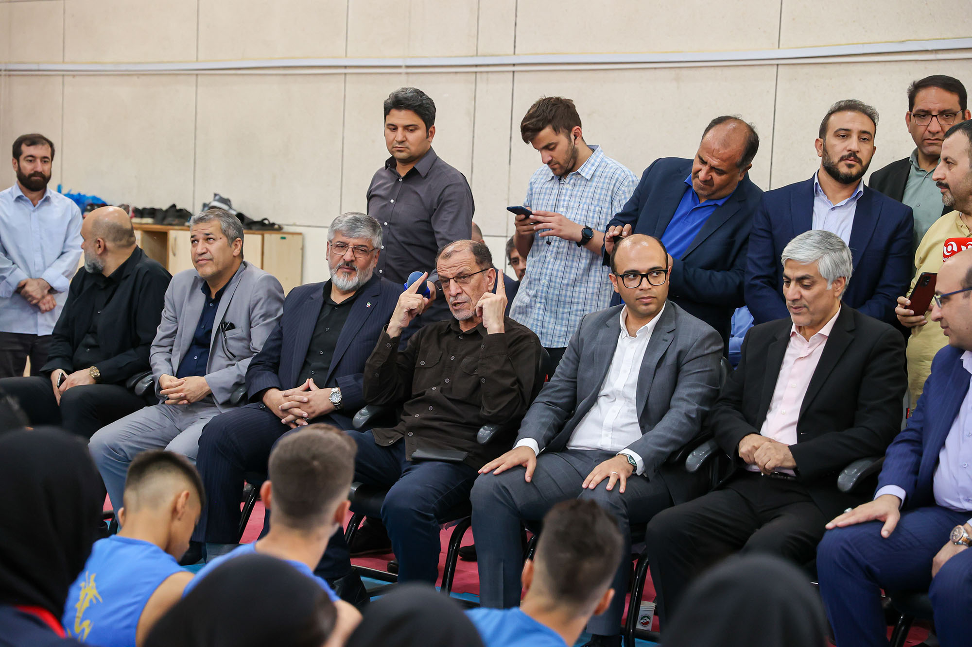 بازدید وزیر ورزش و جوانان و مسولان کمیته ملی المپیک  از اردو تیم ملی ووشو 17