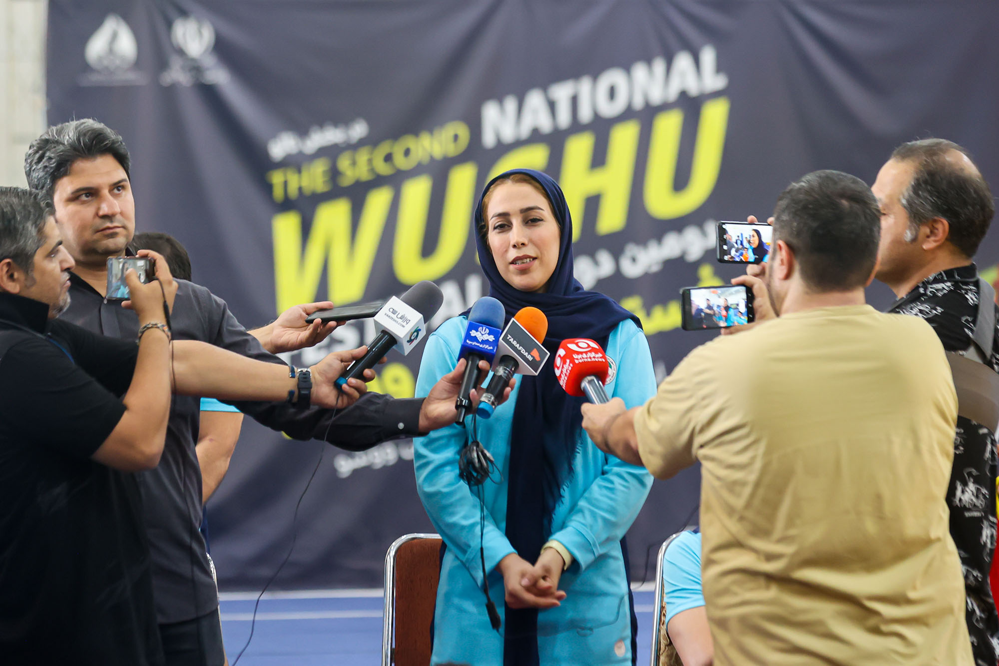 بازدید وزیر ورزش و جوانان و مسولان کمیته ملی المپیک  از اردو تیم ملی ووشو 18