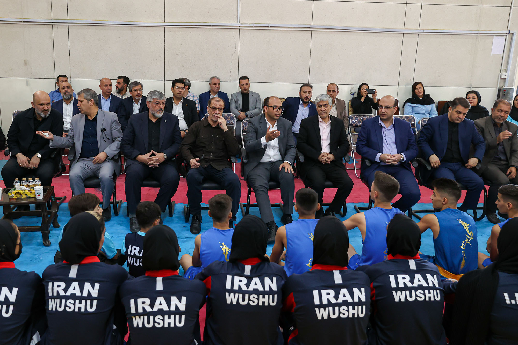 بازدید وزیر ورزش و جوانان و مسولان کمیته ملی المپیک  از اردو تیم ملی ووشو 26