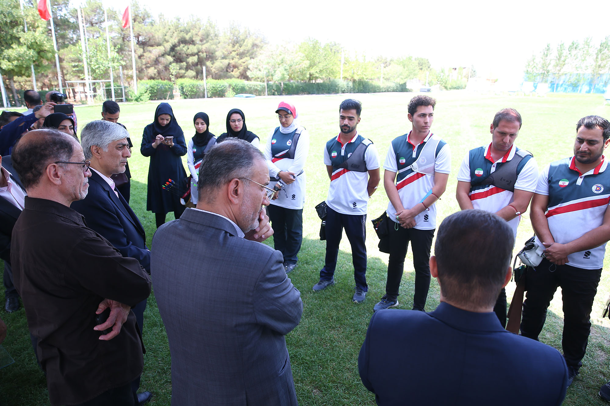 بازدید مسولان ورزش کشور از اردو تیم ملی تیروکمان 12