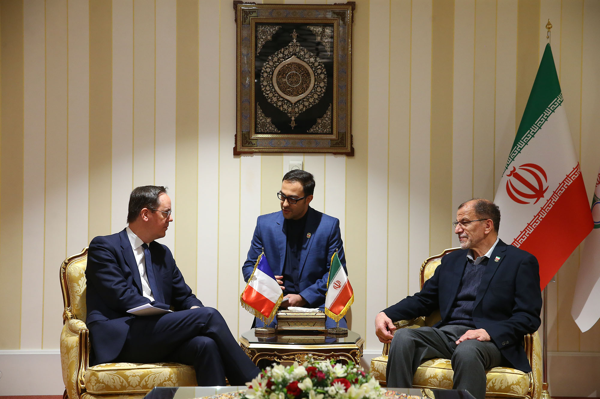 Meeting with the French ambassador in Iran - Photo: Javid Nikpour