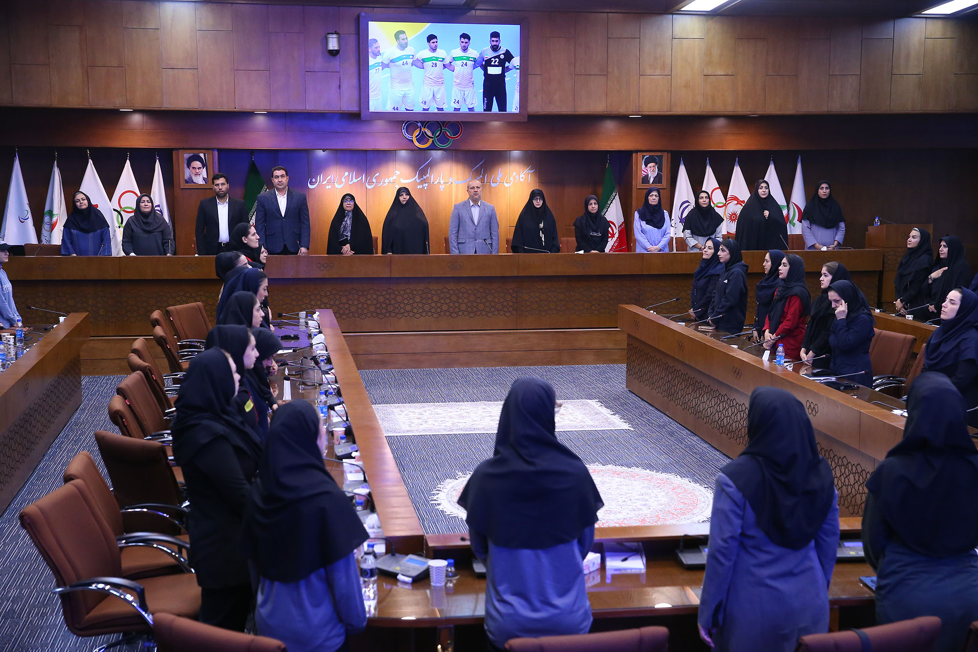 مراسم افتتاحیه سالن ورزشی برتر بانوان 23