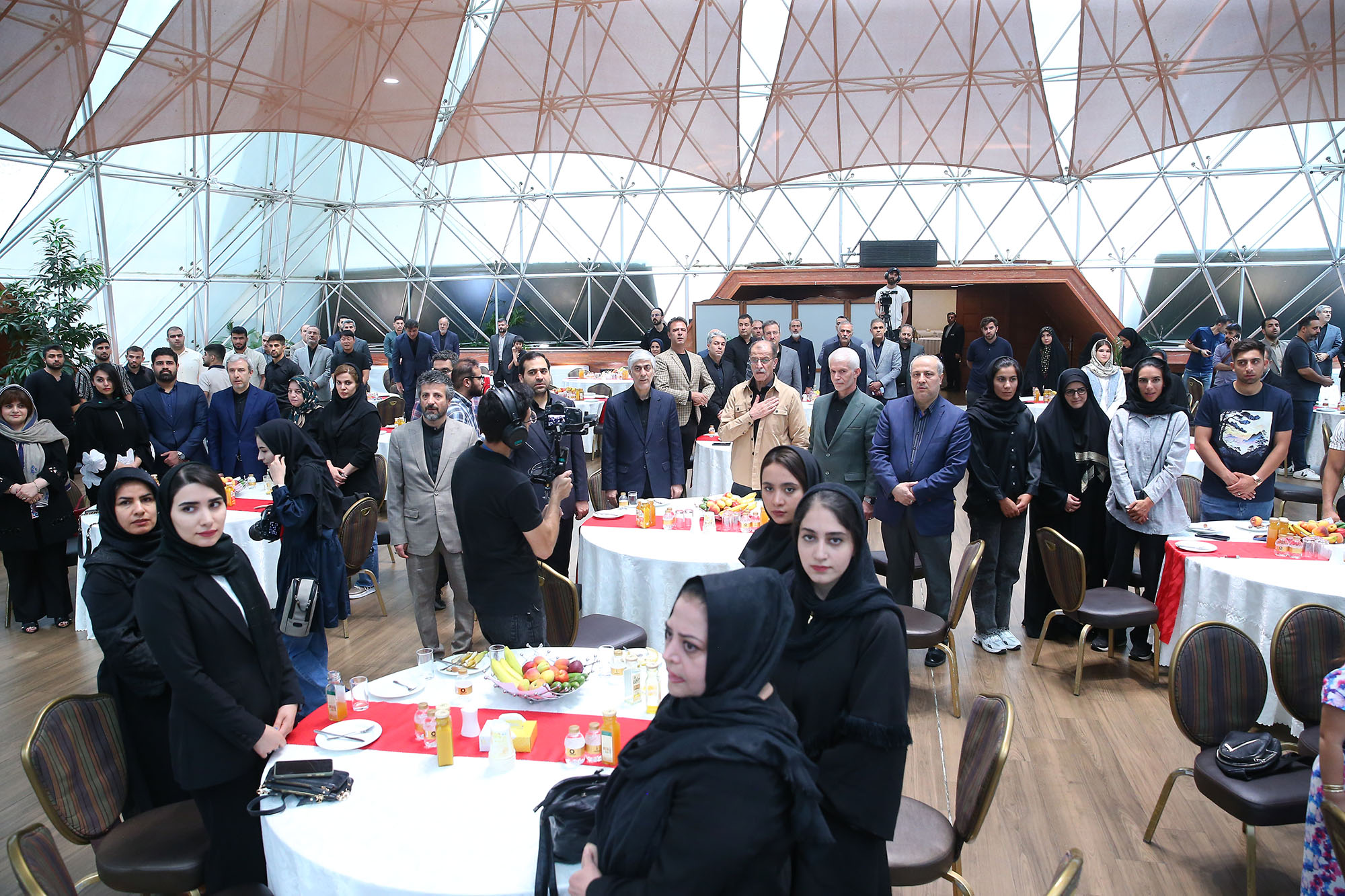 مراسم بدرقه کاروان ورزشی اعزامی به بازی های المپیک پاریس و امضا تفاهم نامه ورزشی با آستان قدس رضوی 42