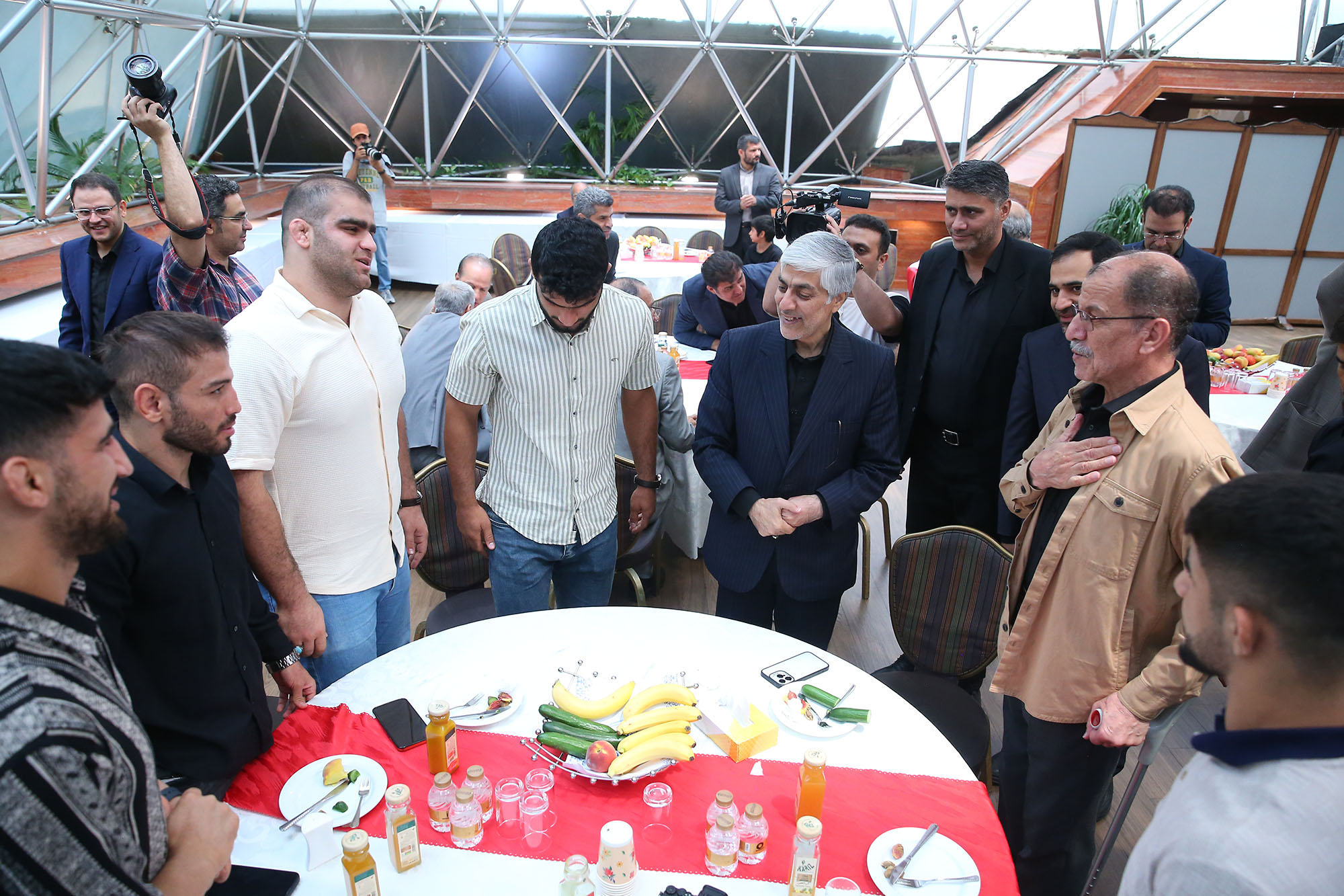 مراسم بدرقه کاروان ورزشی اعزامی به بازی های المپیک پاریس و امضا تفاهم نامه ورزشی با آستان قدس رضوی 47