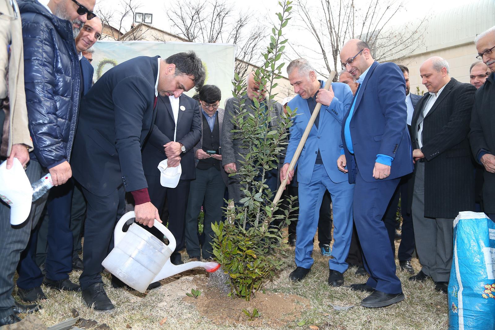 مراسم روز درختکاری در آکادمی ملی المپیک و فدراسیون گلف 4