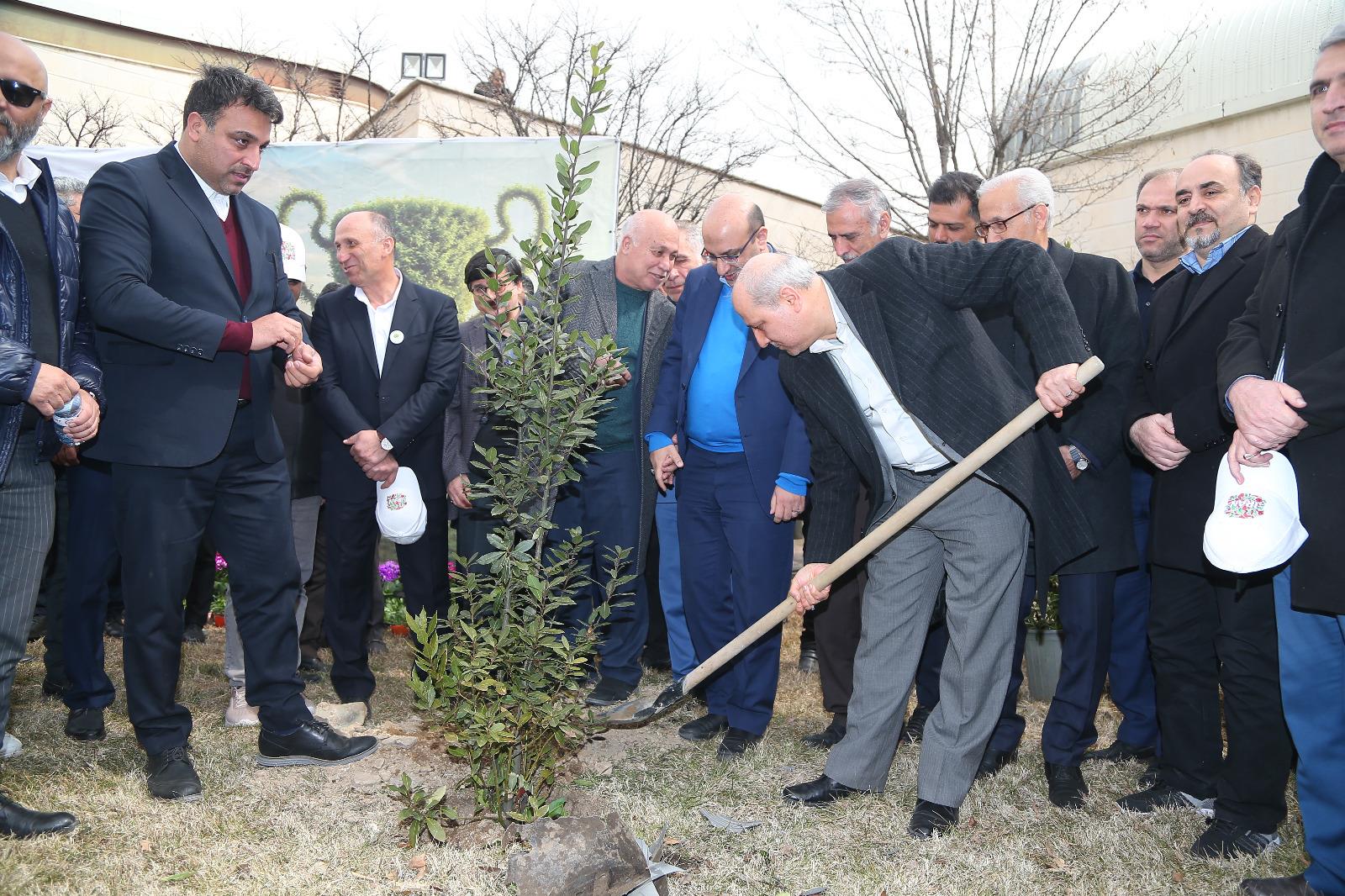 مراسم روز درختکاری در آکادمی ملی المپیک و فدراسیون گلف 8