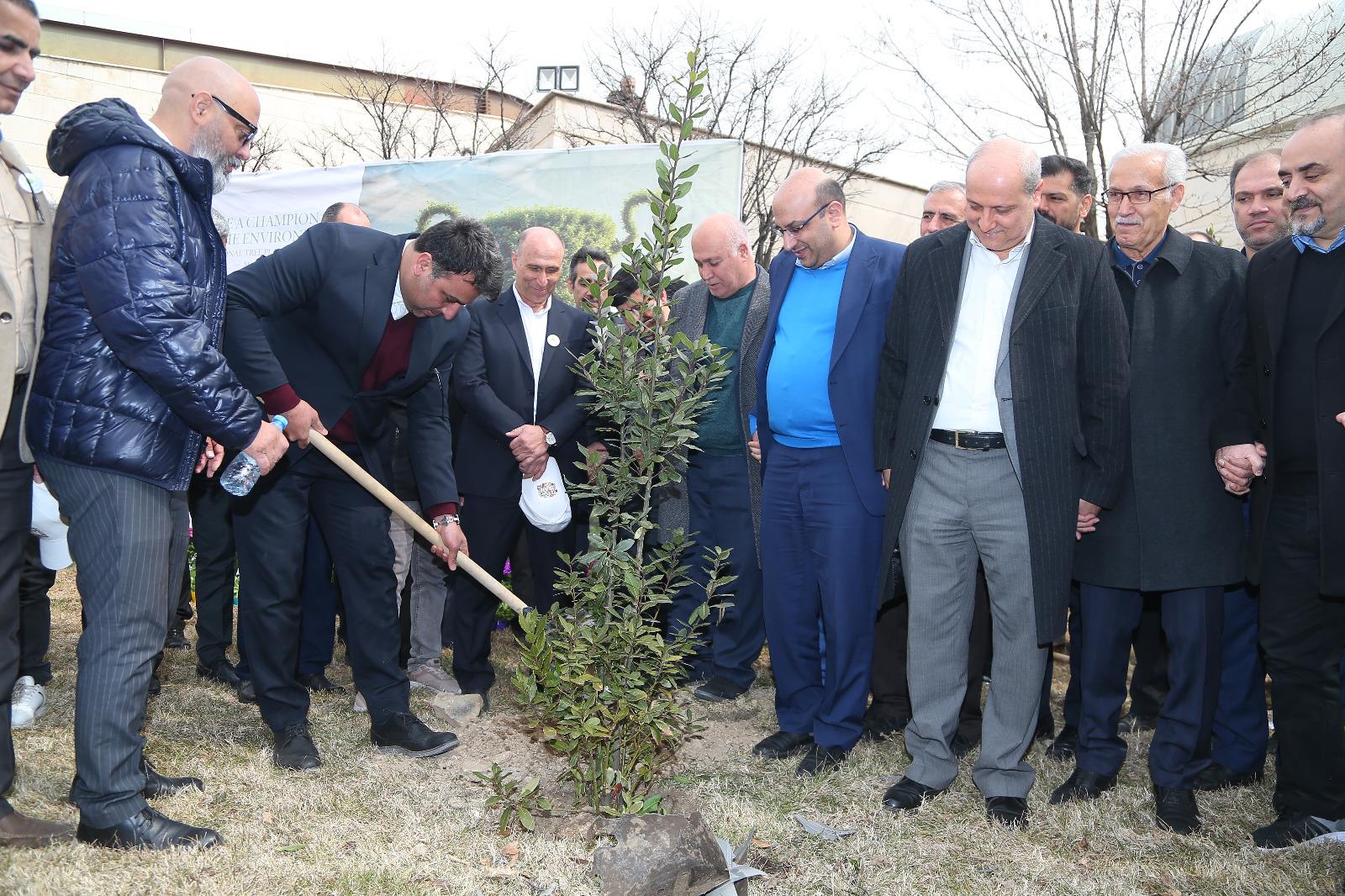 مراسم روز درختکاری در آکادمی ملی المپیک و فدراسیون گلف 9