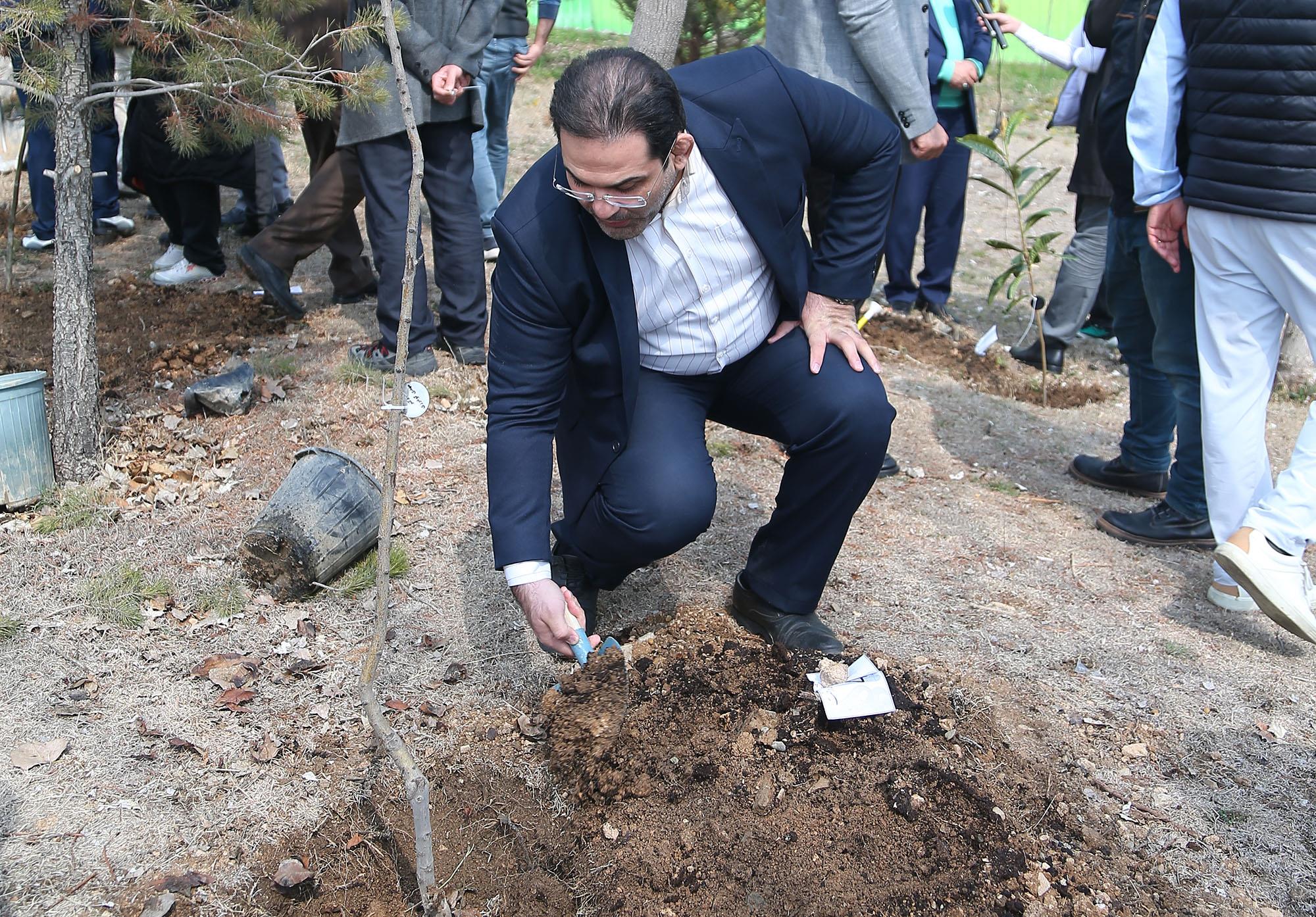 مراسم روز درختکاری در آکادمی ملی المپیک و فدراسیون گلف 27