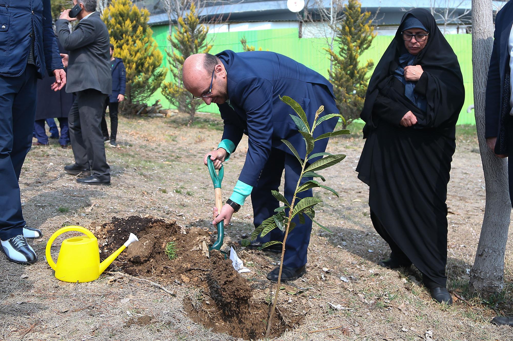 مراسم روز درختکاری در آکادمی ملی المپیک و فدراسیون گلف 29