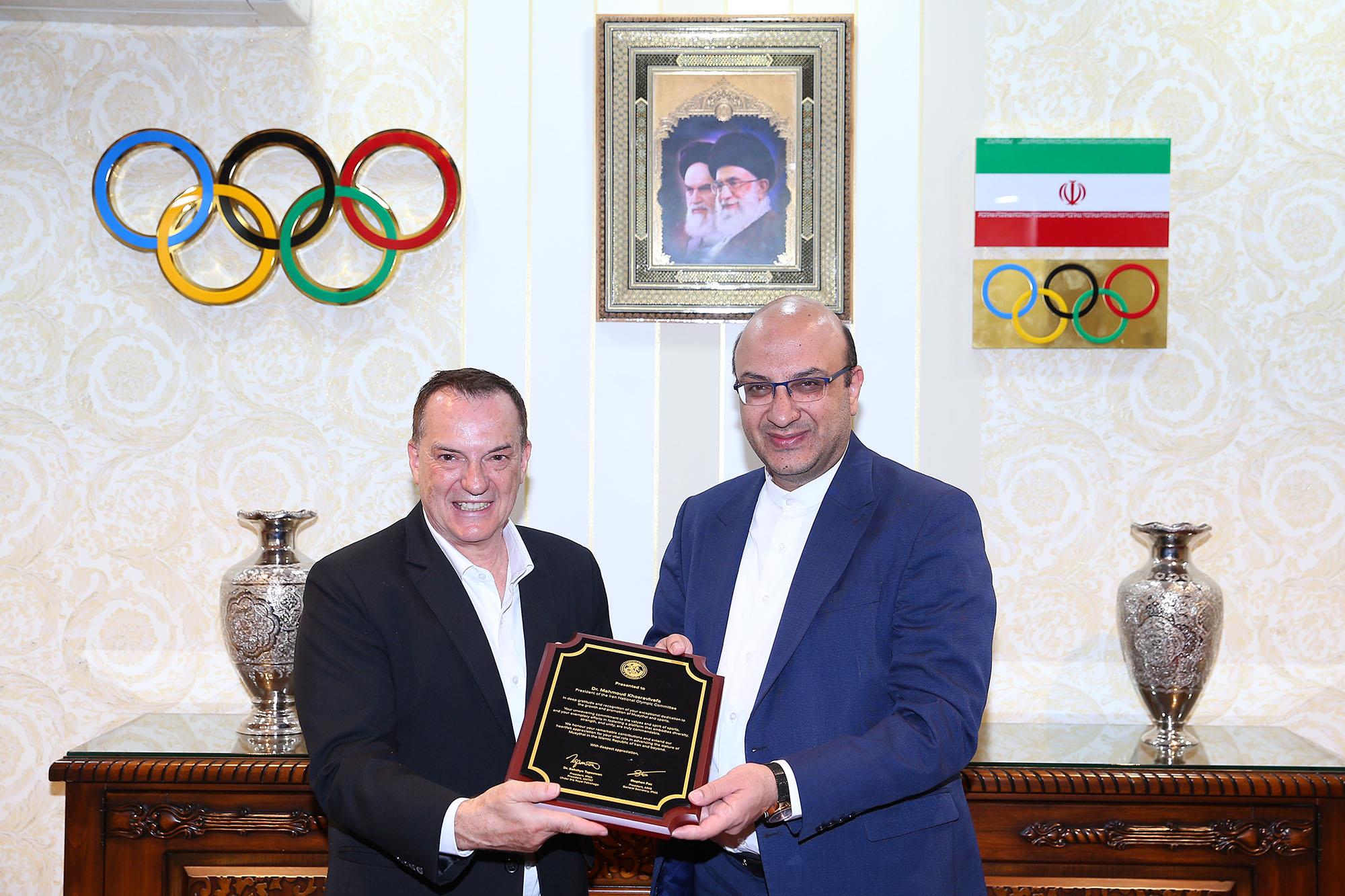 دیدار دبیرکل کمیته ملی المپیک با رییس فدراسیون جهانی موی تای 22