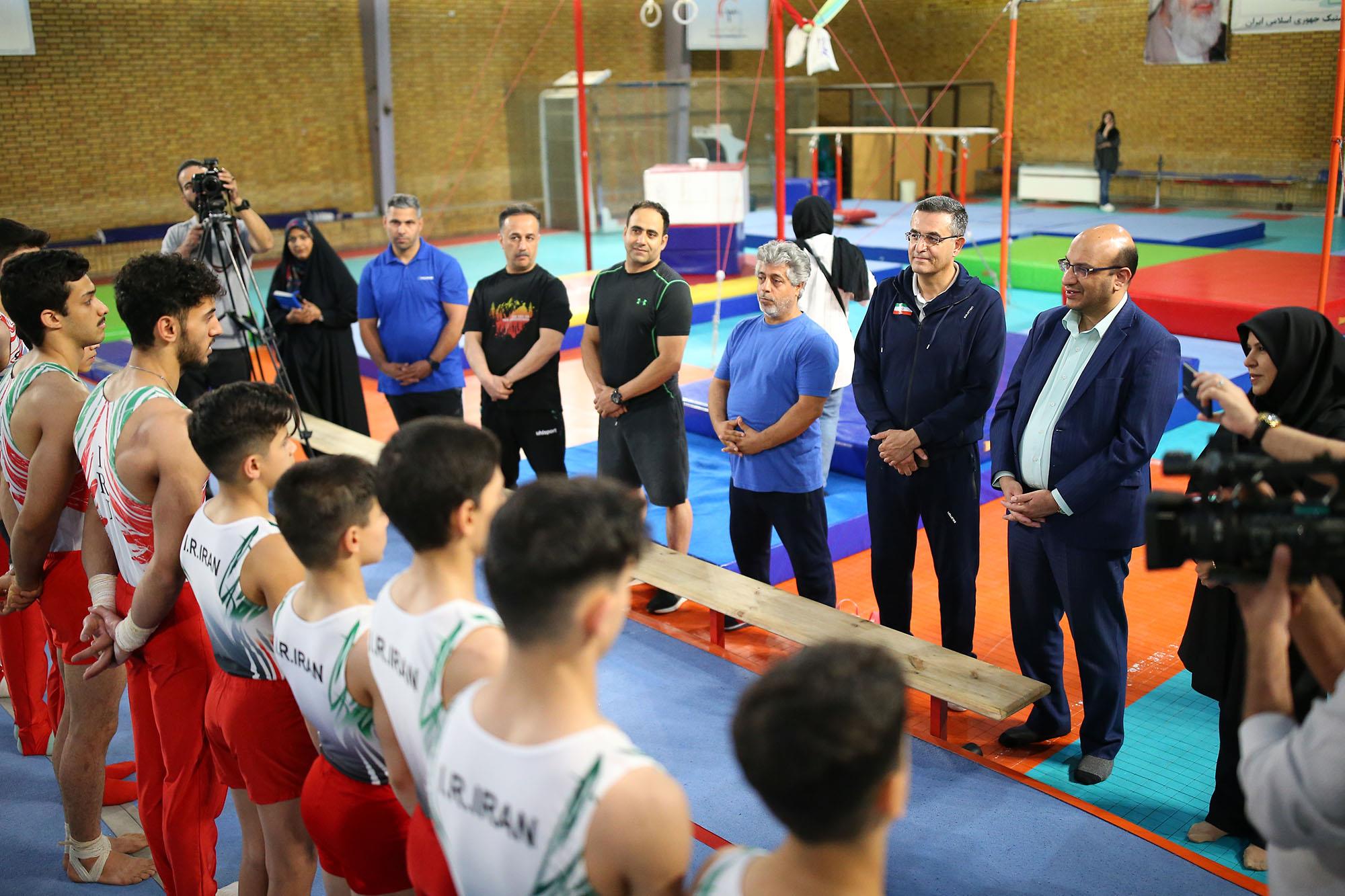 بازدید دبیرکل کمیته ملی المپیک از اردو ژیمناستیک 14