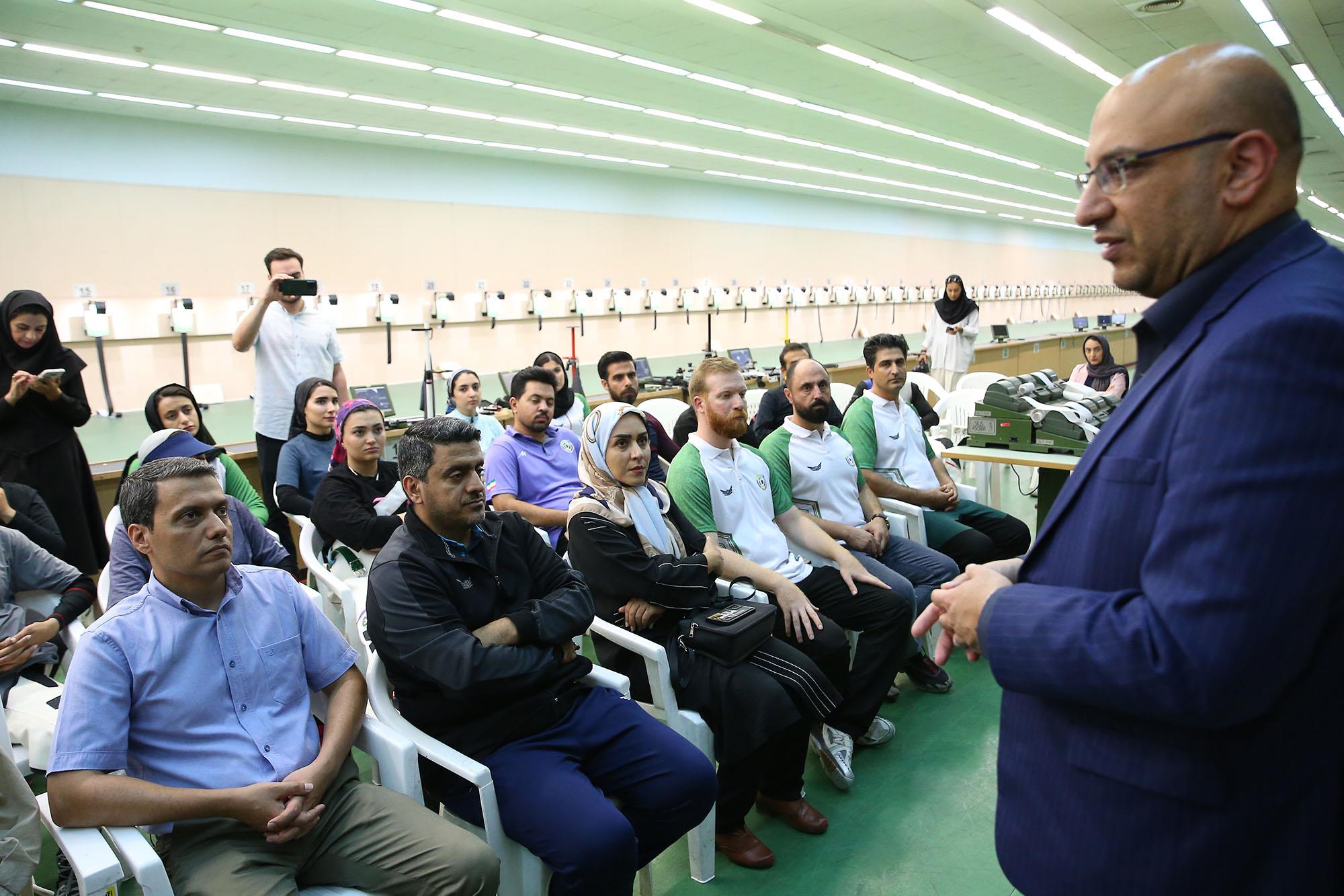 بازدید دبیرکل کمیته ملی المپیک از اردو تیراندازی 5