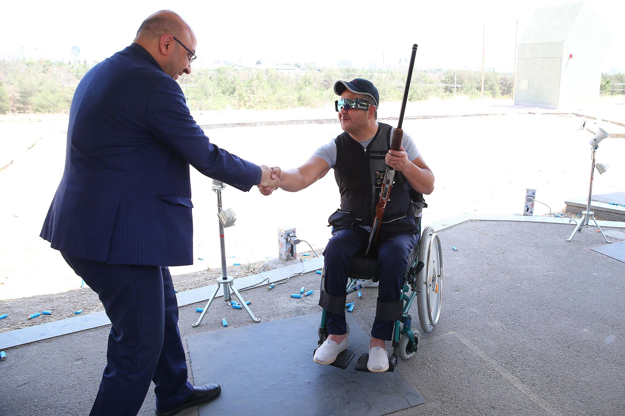 بازدید دبیرکل کمیته ملی المپیک از اردو تیراندازی 22