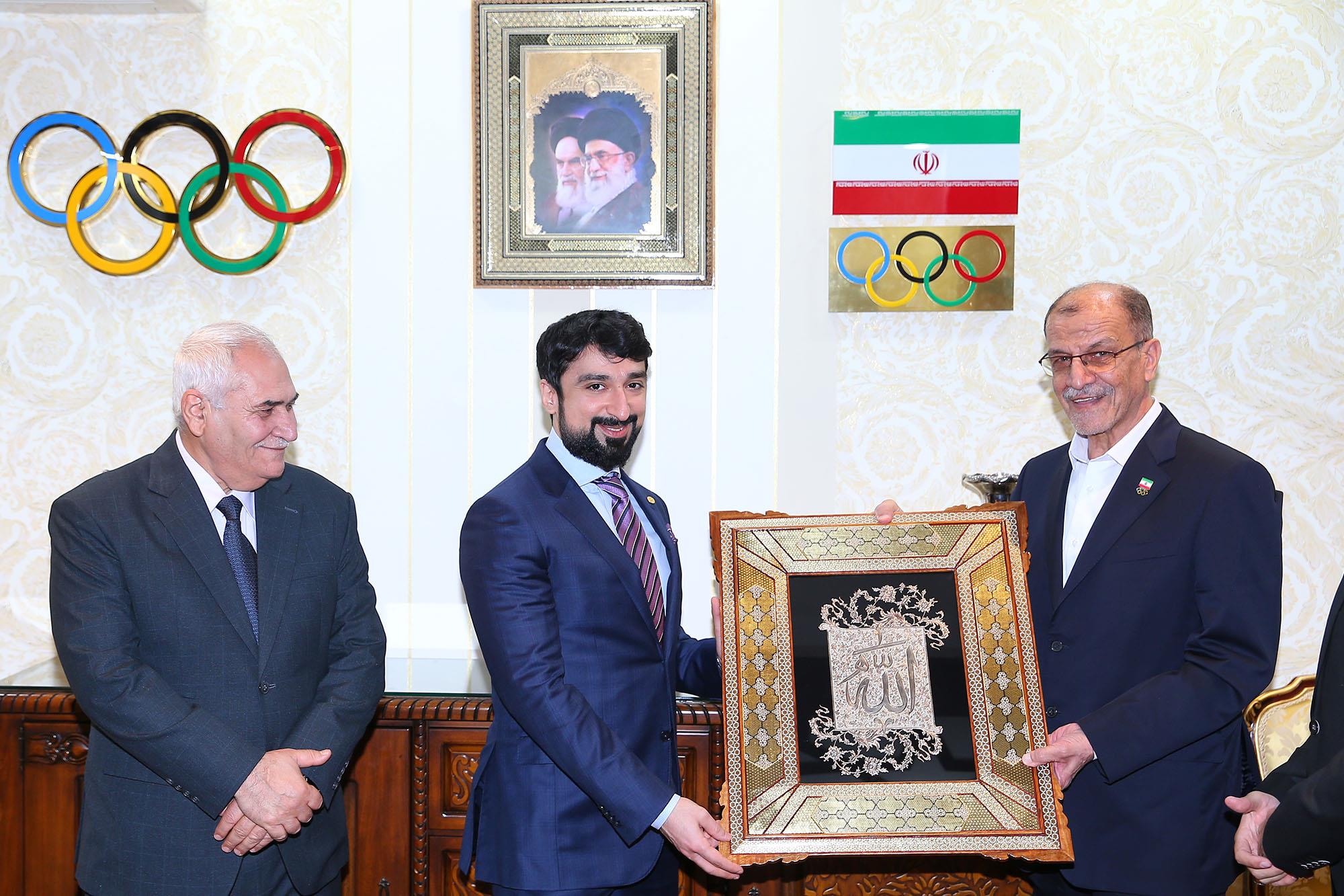 دیدار ریاست و دبیرکل کمیته ملی المپیک با رییس فدراسیون جهانی وزنه برداری 12