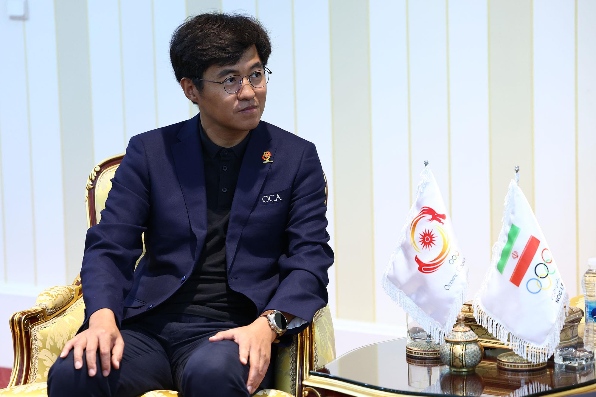 دیدار دبیرکل کمیته ملی المپیک با رییس رسانه ای شورای المپیک آسیا 10