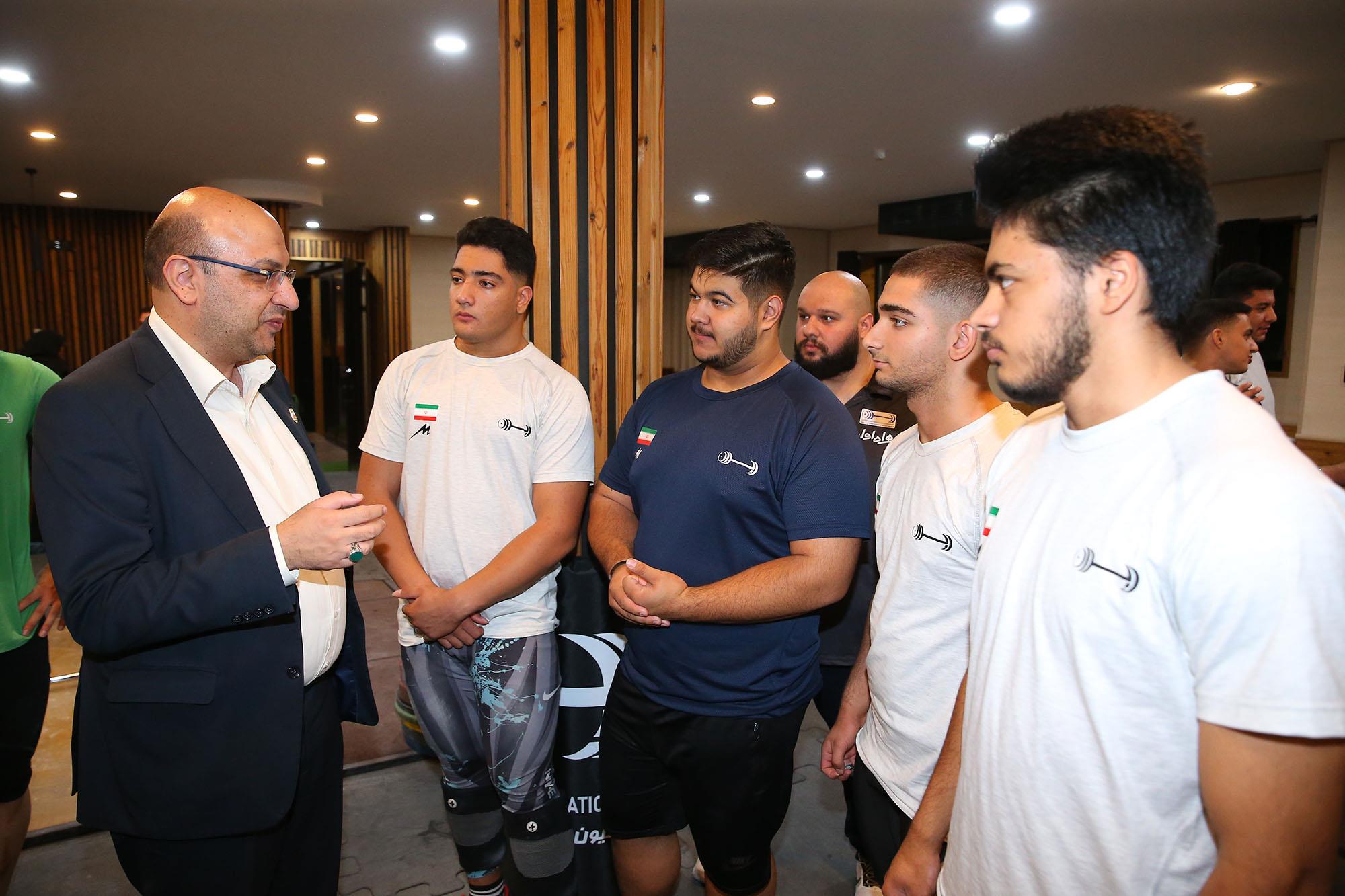 بازدید دبیرکل کمیته ملی المپیک از اردو وزنه برداری  9