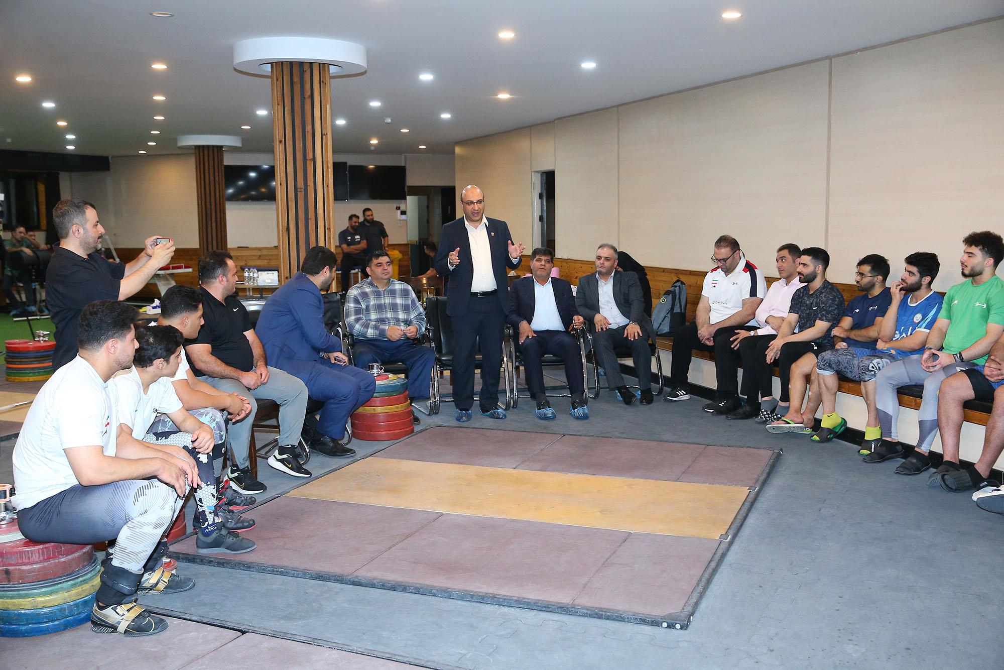 بازدید دبیرکل کمیته ملی المپیک از اردو وزنه برداری  11