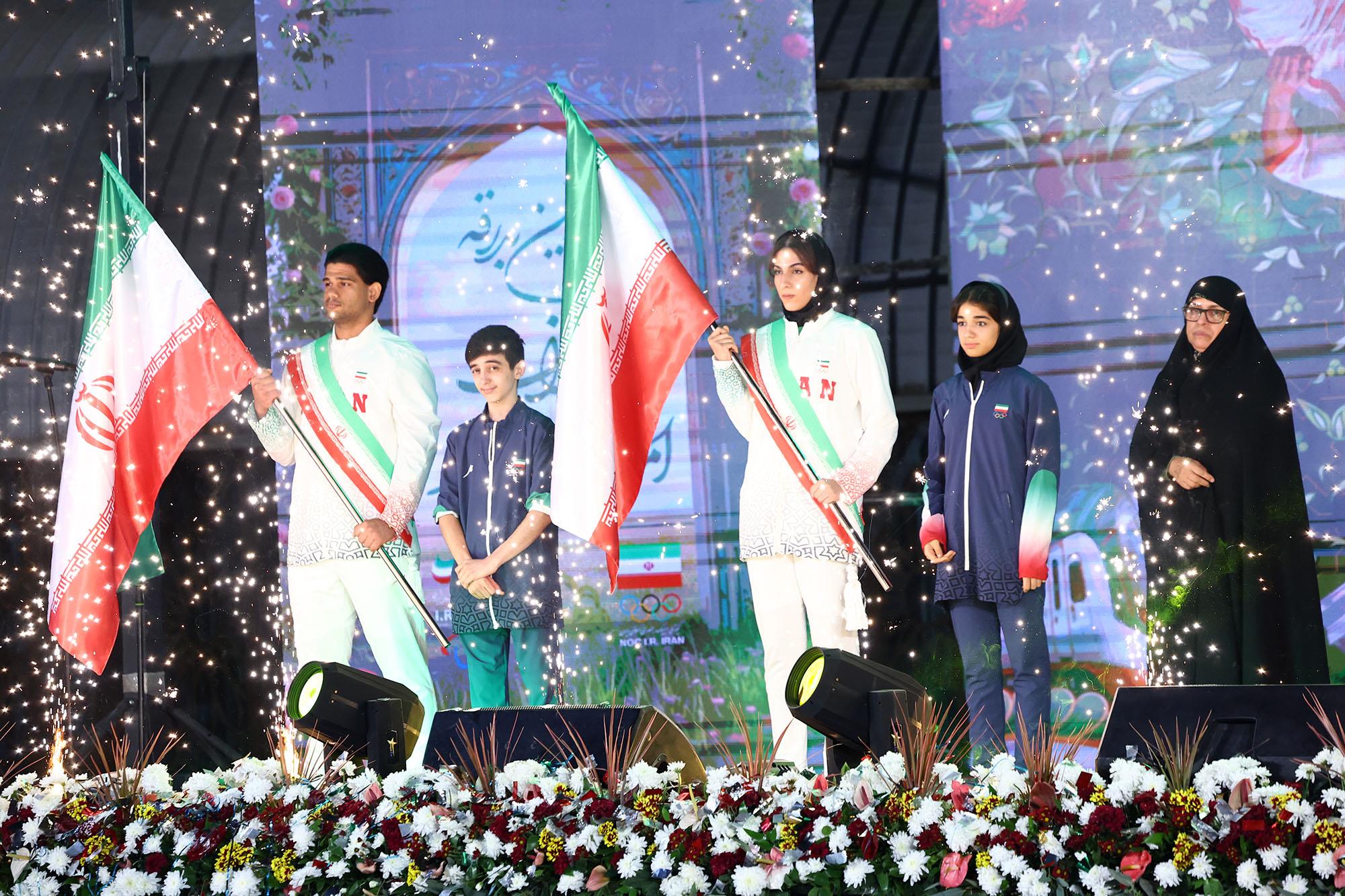 آیین بدرقه کاروان های اعزامی به بازی های آسیایی جوانان بحرین و کشورهای اسلامی ریاض 2