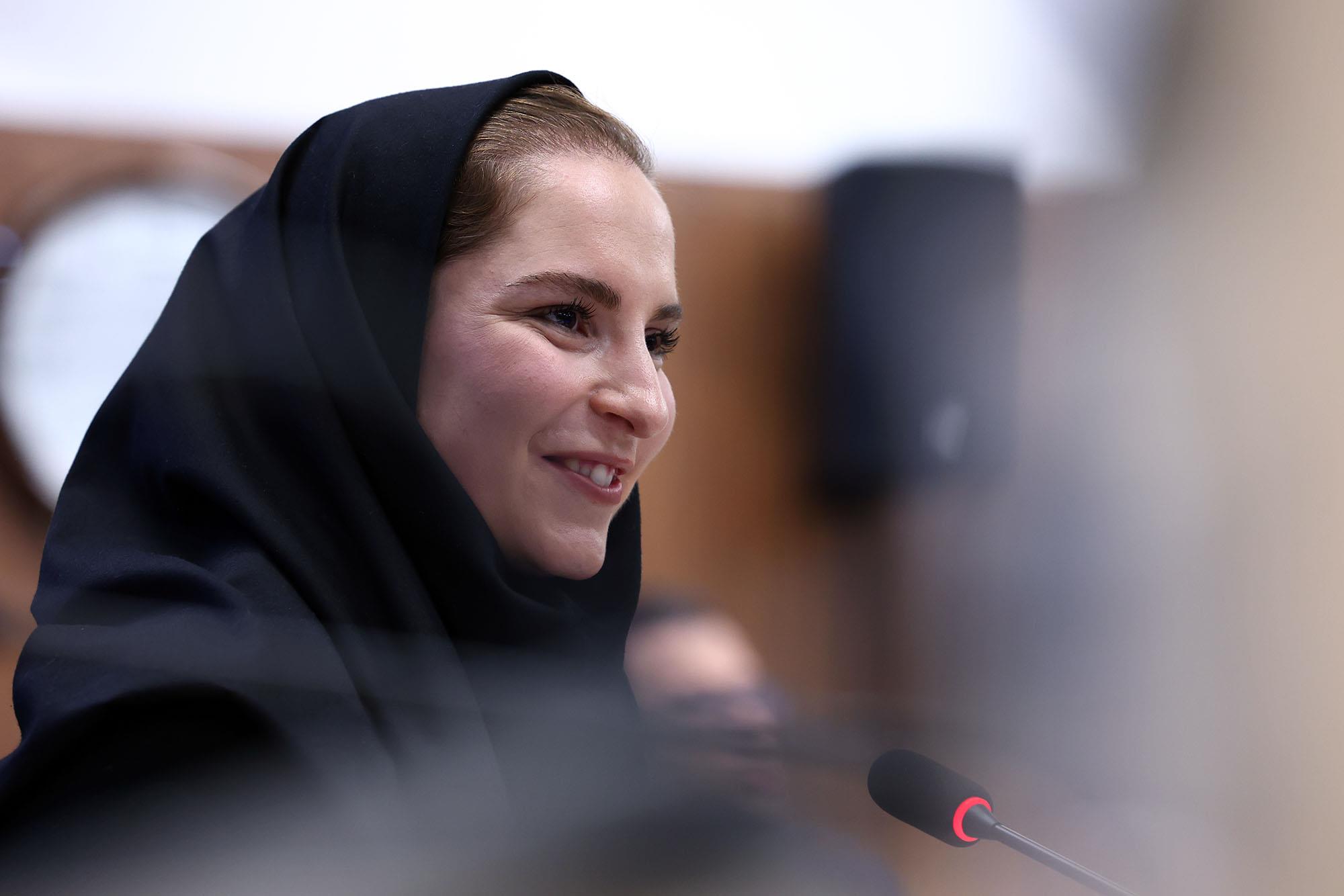 کنفرانس مطبوعاتی عضویت ثریا آقایی در کمیته بین المللی المپیک 8