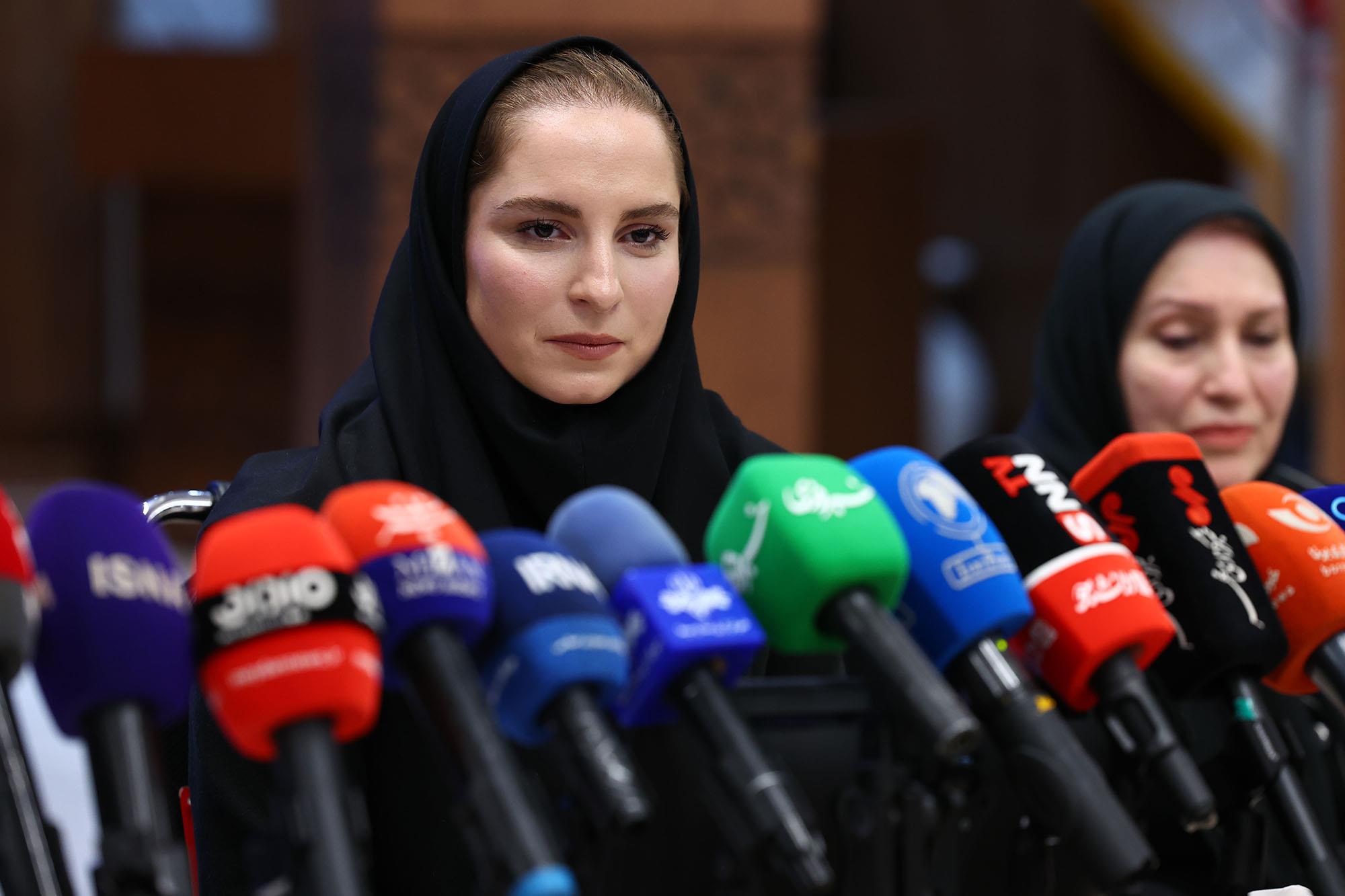 کنفرانس مطبوعاتی عضویت ثریا آقایی در کمیته بین المللی المپیک 9