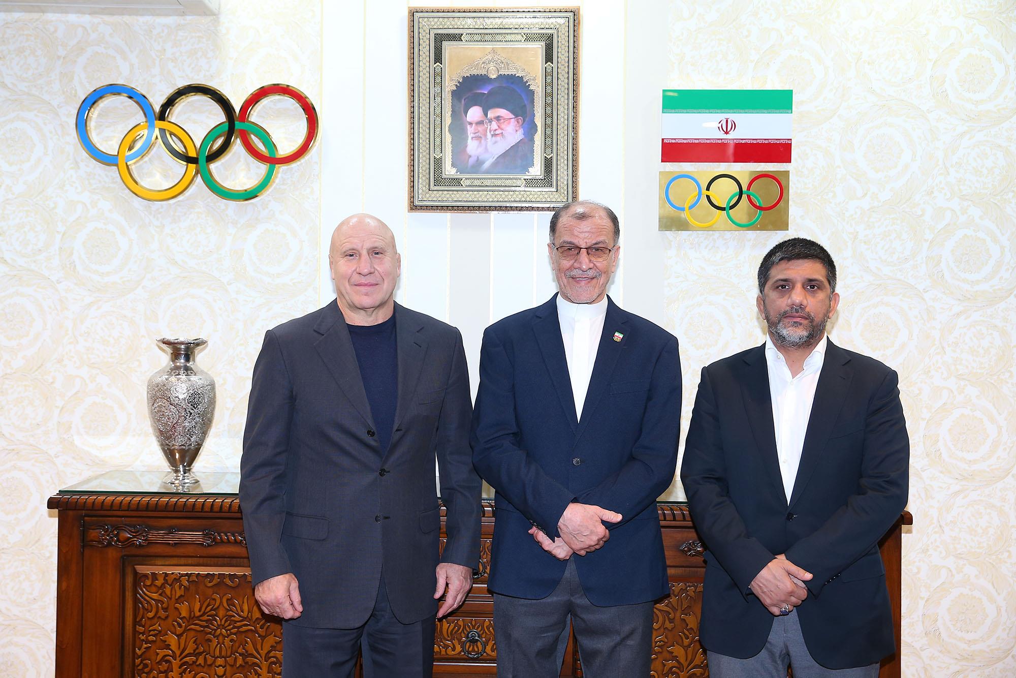 دیدار ریاست کمیته ملی المپیک با نایب رییس فدراسیون جهانی کشتی 5