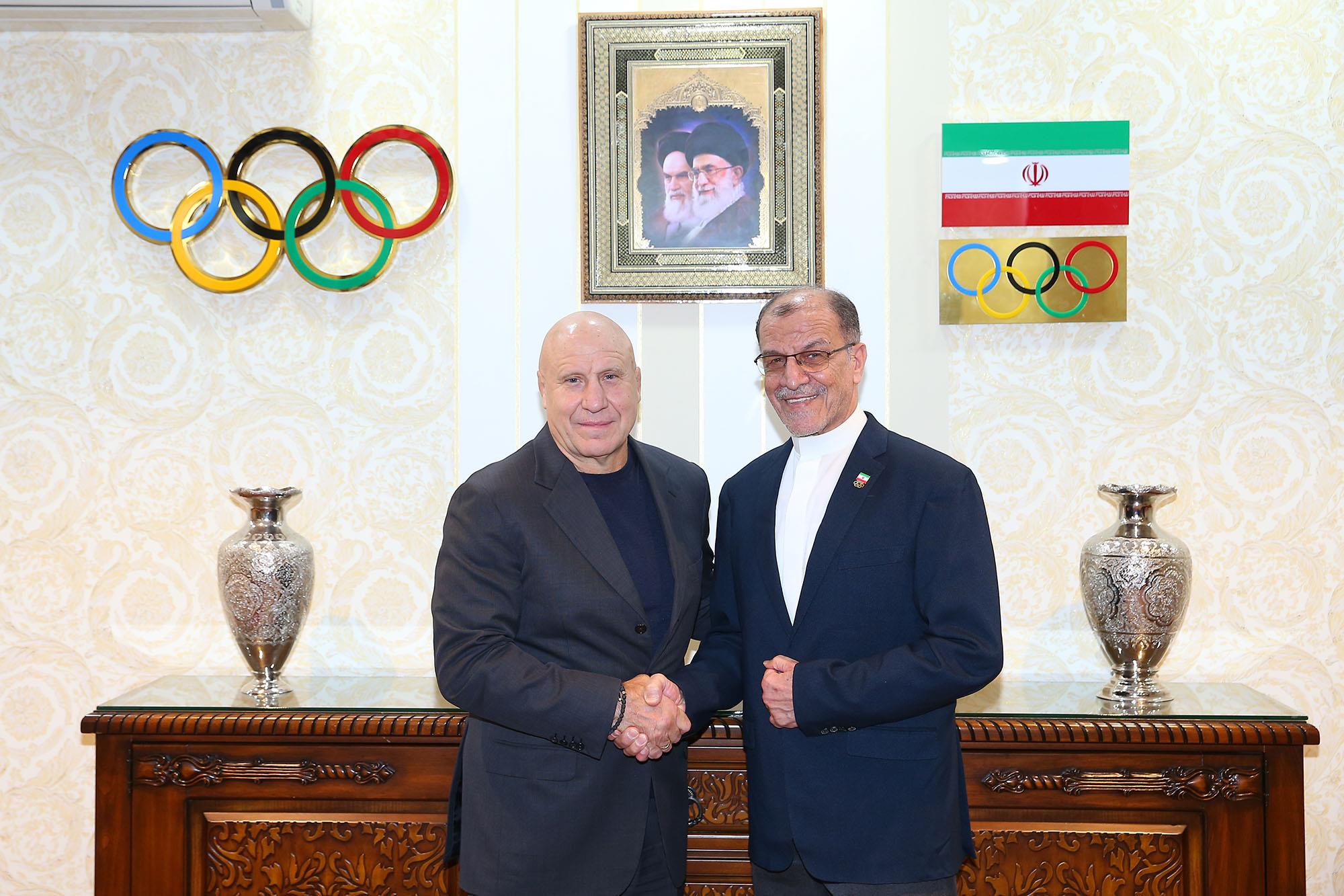 دیدار ریاست کمیته ملی المپیک با نایب رییس فدراسیون جهانی کشتی 6