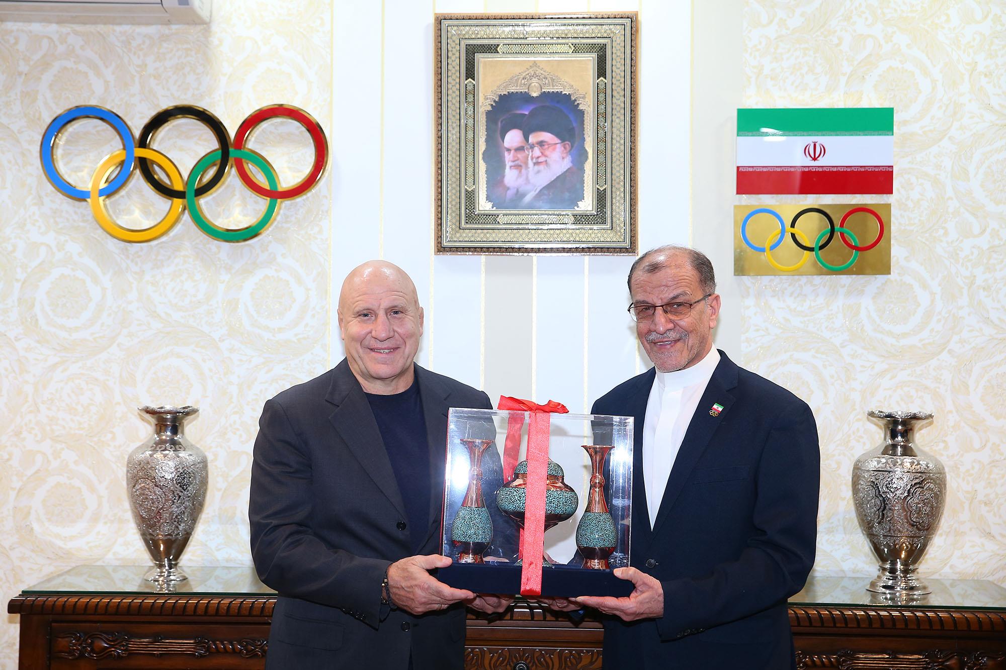 دیدار ریاست کمیته ملی المپیک با نایب رییس فدراسیون جهانی کشتی 7