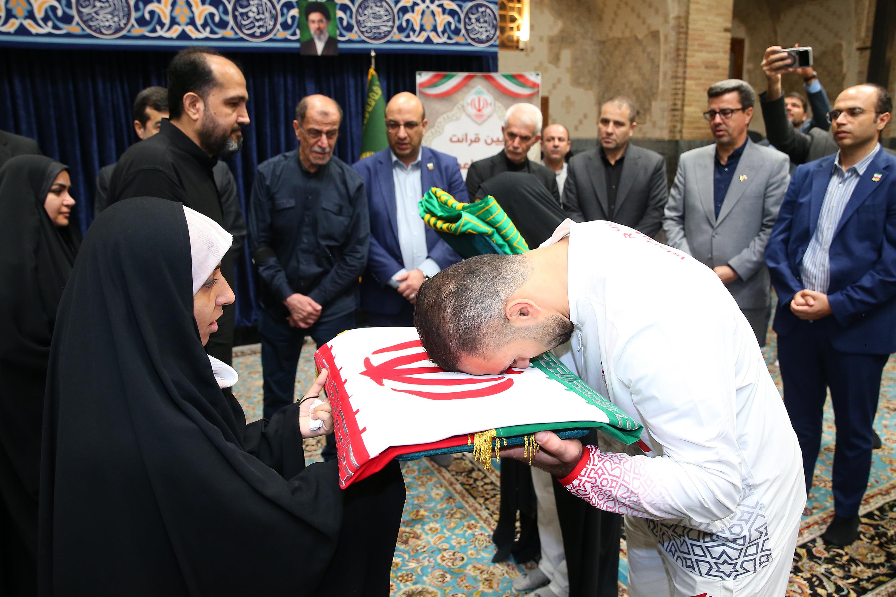 مراسم اعطا پرچم و بدرقه پرچمداران اعزامی به بازیهای آسیایی آیچی ناگویا 7